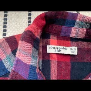 Flannel button-up shirt